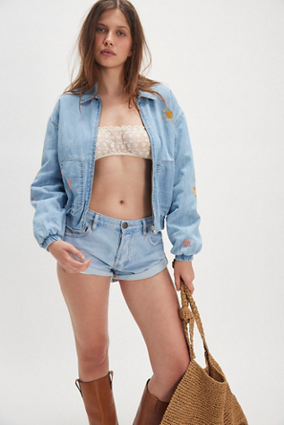 MOTHER The Put Me Coach Denim Jacket