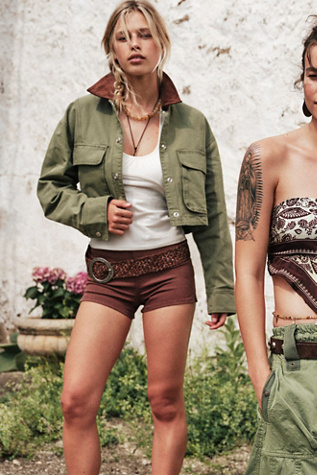 We The Free Martha Workwear Jacket at Free People in Green, Size: XS