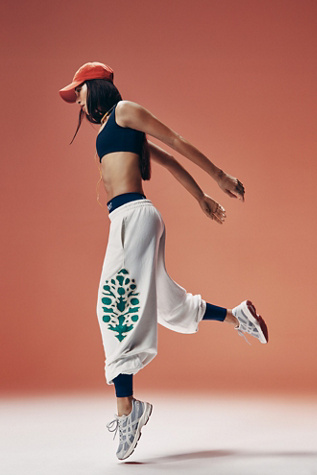 All Star Embroidered Pants by FP Movement at Free People, White Combo, S