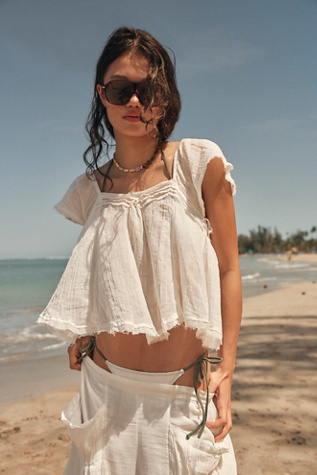 Skye Top par free-est en Ivoire, pour femme chez Free People