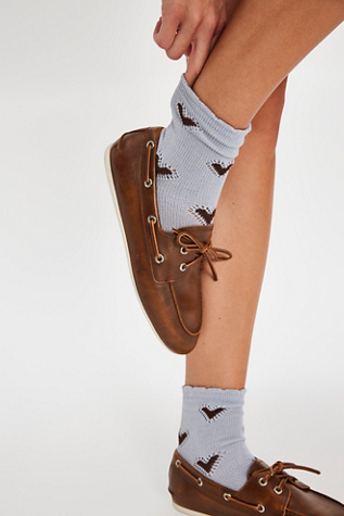 Cupids Bow Socks at Free People in Blue
