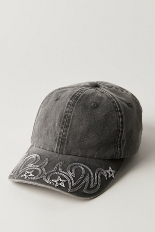 Understated Leather Reiko Washed Baseball Hat At Free People In Black