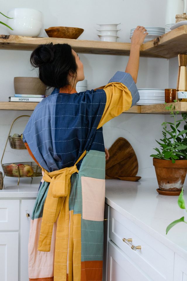 Anchal Colorblock Cotton Robe #1