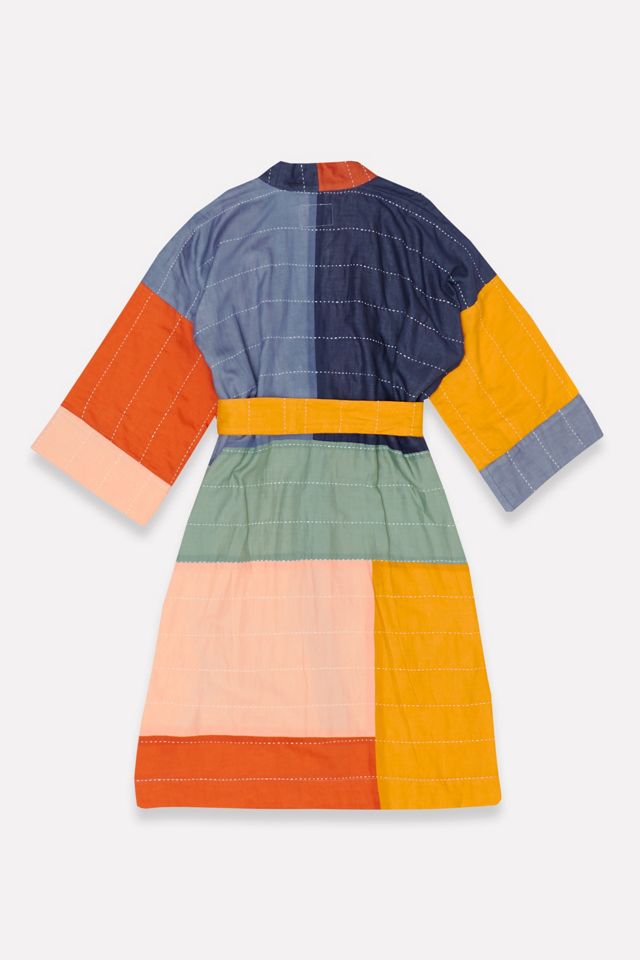 Anchal Colorblock Cotton Robe #4