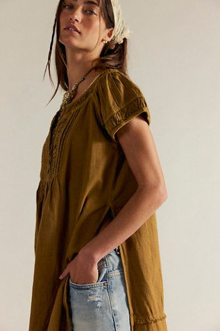 Fayre Midi Top at Free People in Brown, Size: S