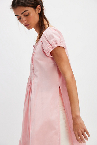 Fayre Midi Top at Free People in Pink Lemon, Size: Medium