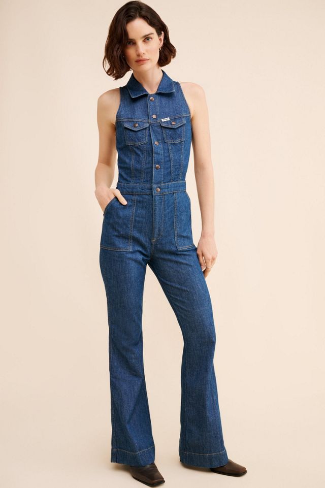 Wrangler Racer Back Denim Cat Suit #3