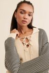 Found Striped Knit Collar Sweater