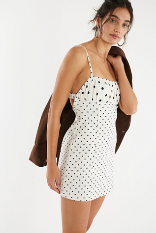 Kerri Mini Dress by Free People in White, Size: L