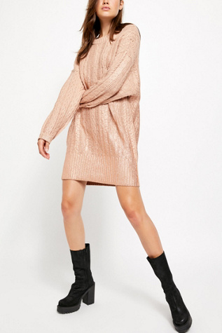 Good As Gold Cable Knit Sweater
