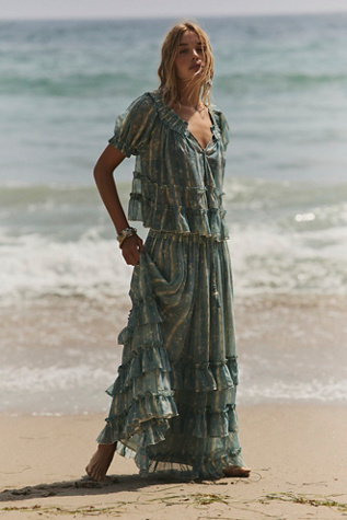 Morning Mist Maxi Set by Free People in Blue, Size: L