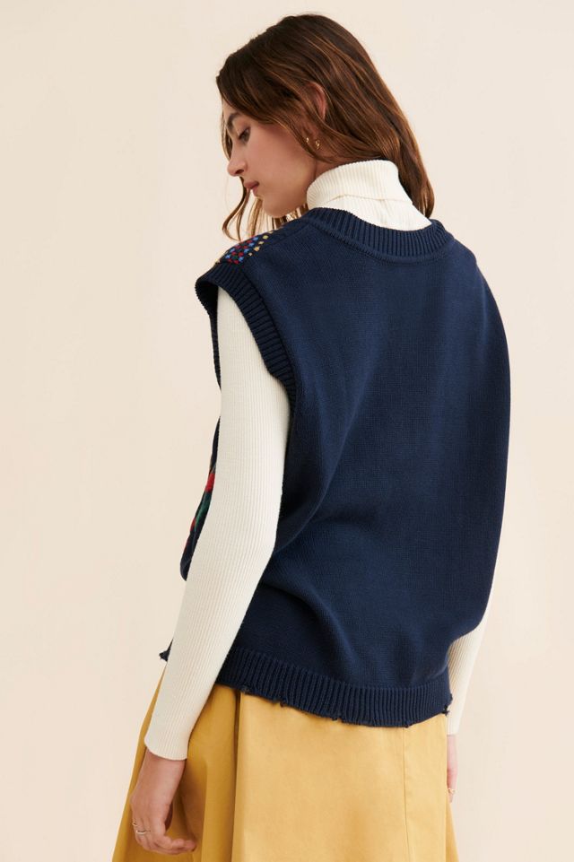 Found Horse Isles Knit Sweater Vest #1