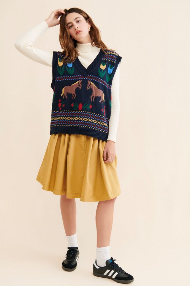 Found Horse Isles Knit Sweater Vest #2