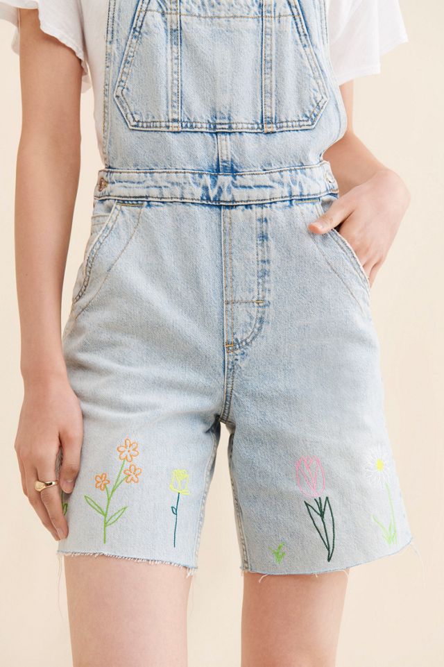 Re_Nuuly x The Series Embroidered Floral Shortalls #2