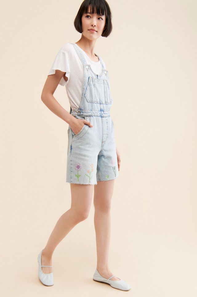 Re_Nuuly x The Series Embroidered Floral Shortalls #3