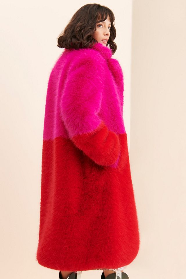 Jayley Collection Luxury Faux Fur Coat #1