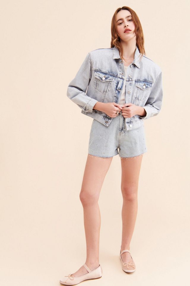 Nocturne Studded Denim Shorts #3