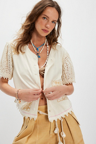 Haut Total Catch Bali en Thé, pour femme chez Free People