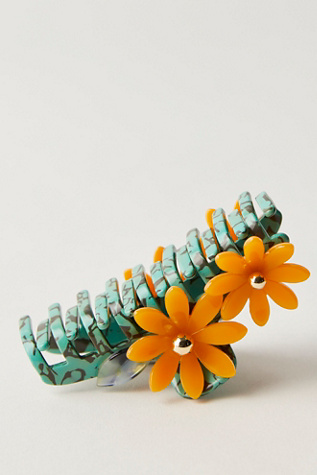 Lele Sadoughi Petunia Claw Clip At Free People In Turquoise