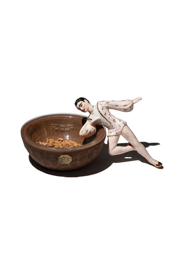 PUEBCO Vintage Wooden Bowl with Glass #1