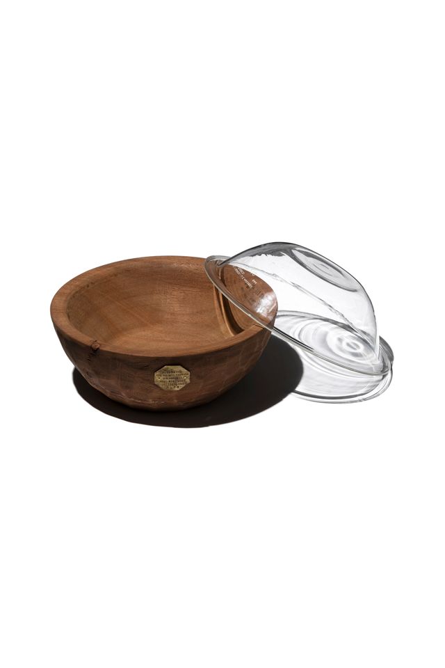 PUEBCO Vintage Wooden Bowl with Glass #2