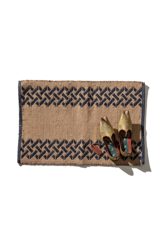 PUEBCO Tile Patterned Jute Mat #1