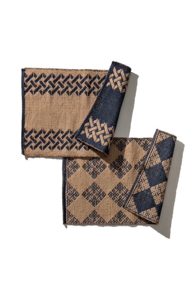 PUEBCO Tile Patterned Jute Mat #3