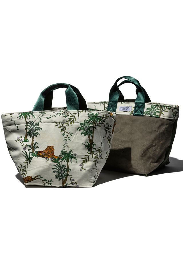PUEBCO Vintage Tent Fabric Bag with Printed Pattern #1