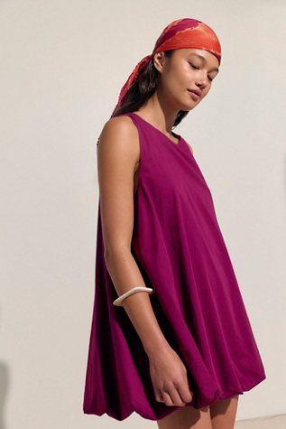Struttin' Bubble Mini Dress by free-est at Free People in Purple, Size: S