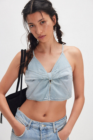 OneTeaspoon Denim Butterfly Top