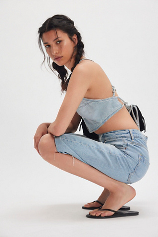 OneTeaspoon Denim Butterfly Top