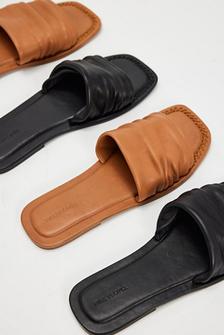 Evelyn Slip On Sandals by FP Collection at Free People in Black, Size: US 6.5