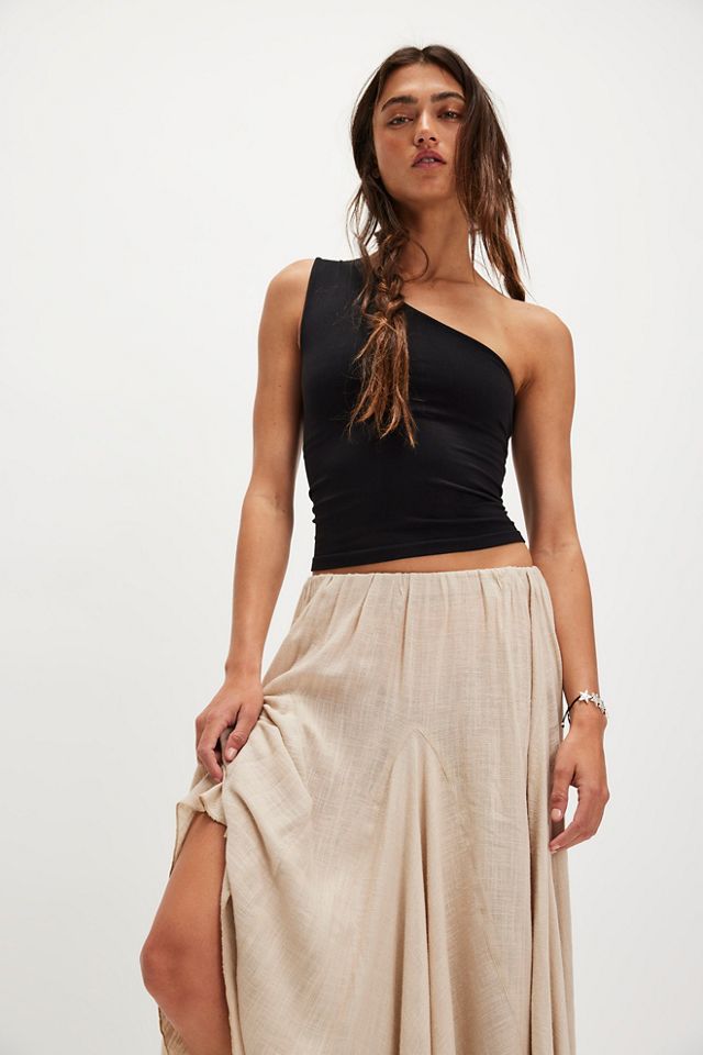 Madras That Solid Linen Maxi Skirt #3