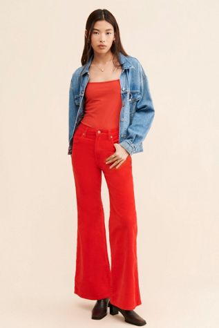 Wrangler High-Rise Corduroy Flare Pants