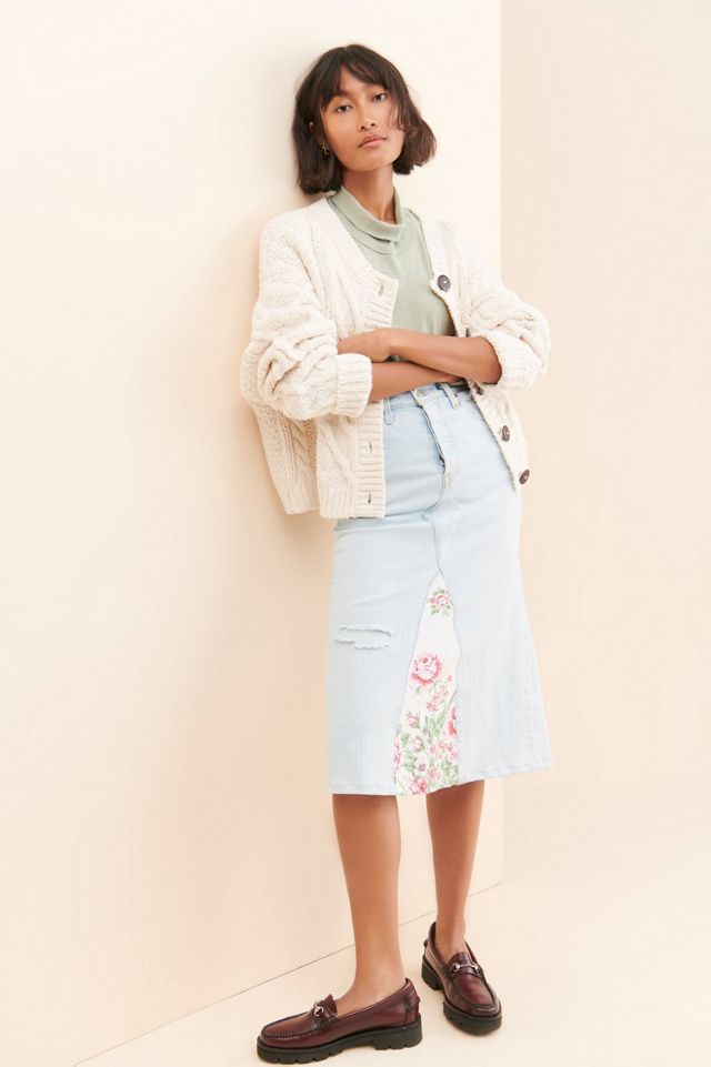 Re-Nuuly x Carleen Shoutout Tablecloth Skirt