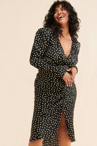 Nuuly x Ronny Kobo Astrid Polka Dot Midi Dress