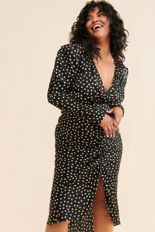Nuuly x Ronny Kobo Astrid Polka Dot Midi Dress