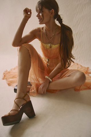 go Strappy Clogs by Free People in Tan, Size: US 10