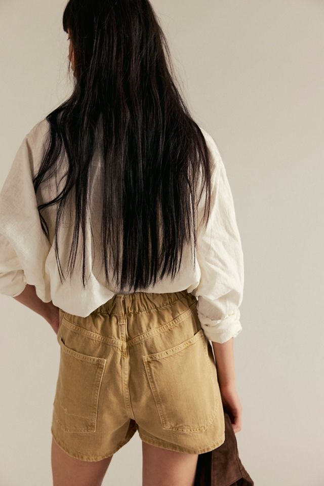We The Free Clark Pleated Denim Shorts #1