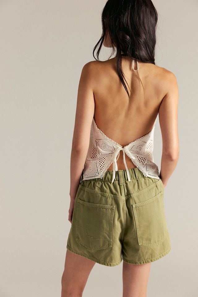 We The Free Clark Pleated Denim Shorts #2
