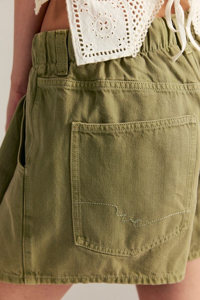 We The Free Clark Pleated Denim Shorts #3