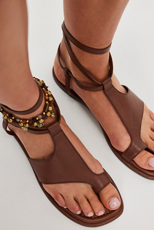 All Aboard Asymmetric Sandals by FP Collection at Free People in Brown, Size: US 11