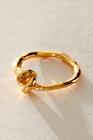 Pajarolimon Loop Ring at Free People in Gold, Size: 7