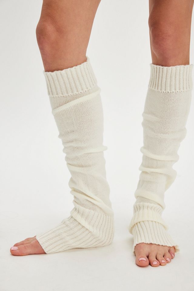 Extra Long Ribbed Knit Leg Warmers #1