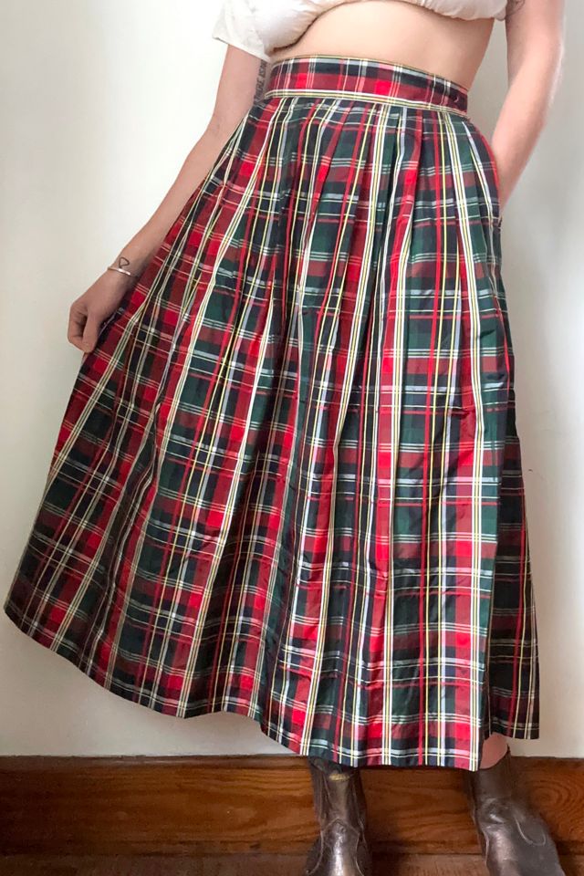 Vintage Holiday Plaid Skirt Selected by Grievous Angel Vintage #1