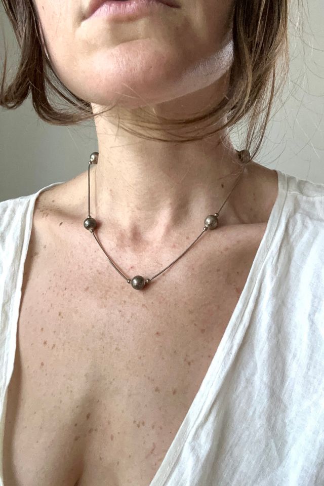 Sterling Silver Ball Choker Selected by Grievous Ange Vintage #2