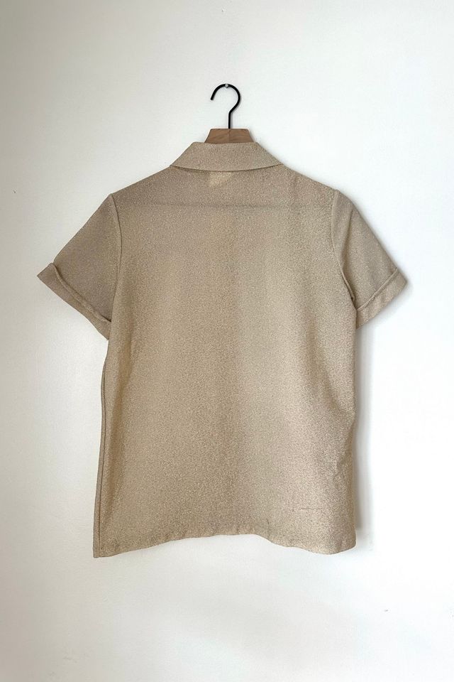 Vintage 1960s Gold Sparkle Shirt Selected by Grievous Angel Vintage #3