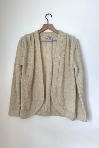 Vintage 1970s Micro Nubby Knit Cardigan Selected by Grievous Angel Vintage