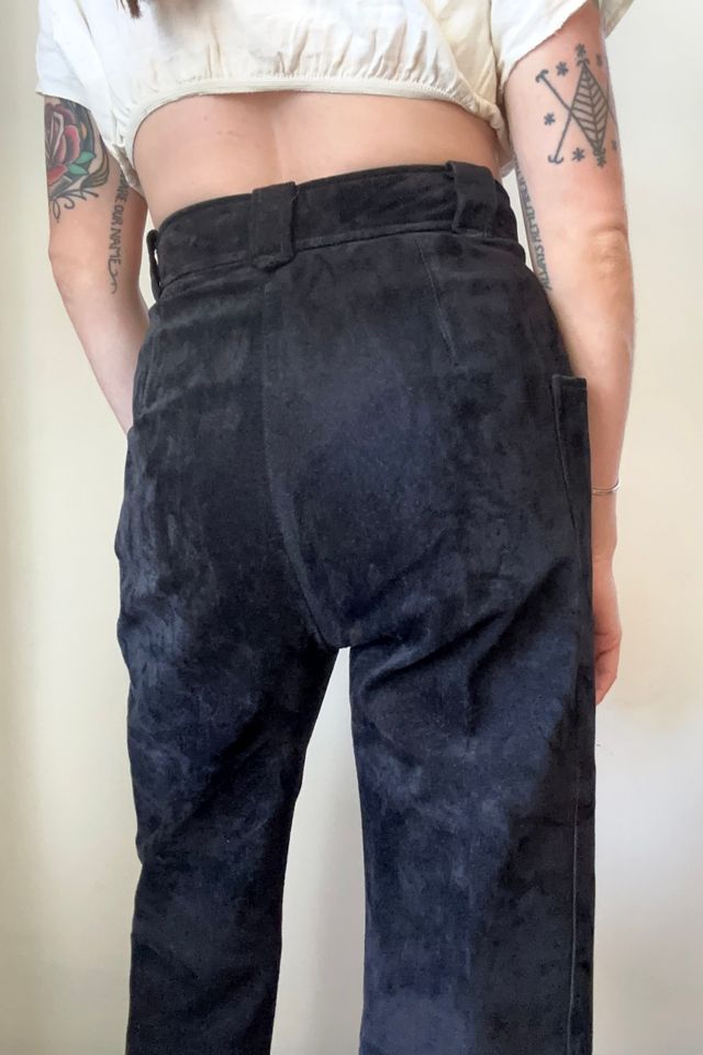 Vintage Suede Fringe Pleated Pants Selected by Grievous Angel Vintage #2
