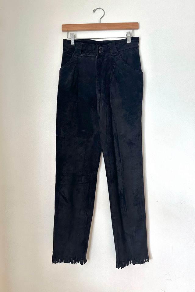 Vintage Suede Fringe Pleated Pants Selected by Grievous Angel Vintage #3
